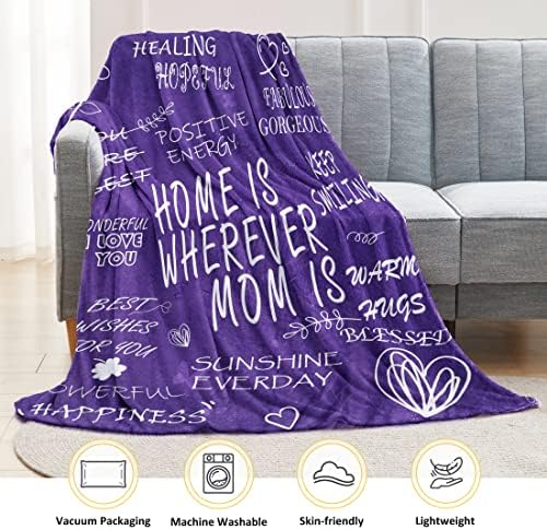 Американски Тенденции Подаръци за мама, Подарочное Одеяло за рожден Ден на майка от Дъщеря си или Сина си, Аз Те обичам, Мамино