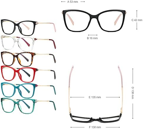 Очила за четене RESVIO за жени и Мъже, Модни, Ръчно изработени, Големи, Квадратни, На Пролетта Loops, За Четене, Прозрачни, Чай