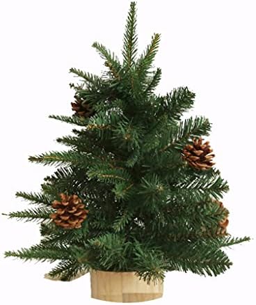 ZFRXIGN 45/60 см Мини Коледно дърво Осъществяване на Изкуствена Зелена Коледна Елха Малка Настолна Имитация на Декорации от PVC
