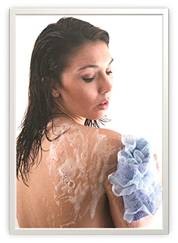 Отшелушивающая кърпа за миене на тялото LatherCloth, подобна на гъба за вана / люфу, от страна на пуфа за душата. Окото страна работи