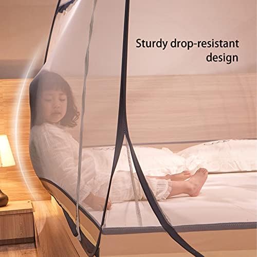 Всплывающая mosquito net-Палатка за Легла с Двойна Врата, Голяма Окото Палатка с Балдахин, Сгъваем Дизайн, Преносима, Лесна за инсталиране,