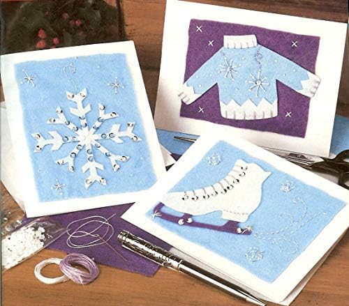 Комплект карти от Филц Bucilla Зимни забавления За бродиране хартия 84895