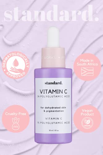 Стандартна козметична серум с витамин С за лице, серум против стареене за лице и очи с витамин с и е в основата на полиглутаминовой