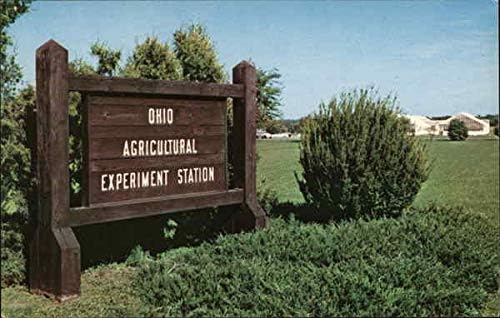 Земеделската експериментална станция в Охайо - входната табела на Wooster OH Оригиналната реколта картичка