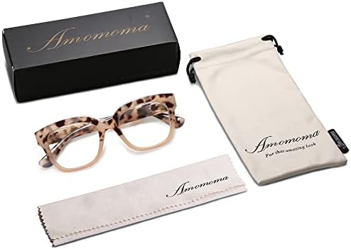 3 Опаковки Ретро Квадратни очила за четене за жени, Модни Сини Светозащитные очила за четене 1,5 2,0 2,5 с Пружинным тръба на шарнирна