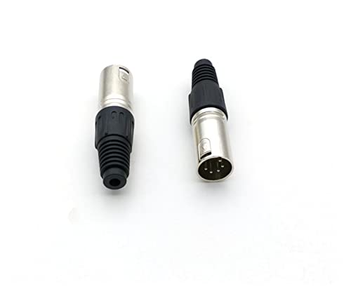 ZUMLED 25ШТ 5-Пинов XLR За запояване, Съвместим с Микрофонным кабел