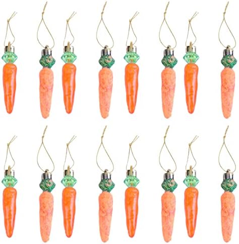 Великденски декор пяна морков заек висящите декорации: 16шт Великден пяна занаяти направи си САМ украса за Великден занаяти моделиране