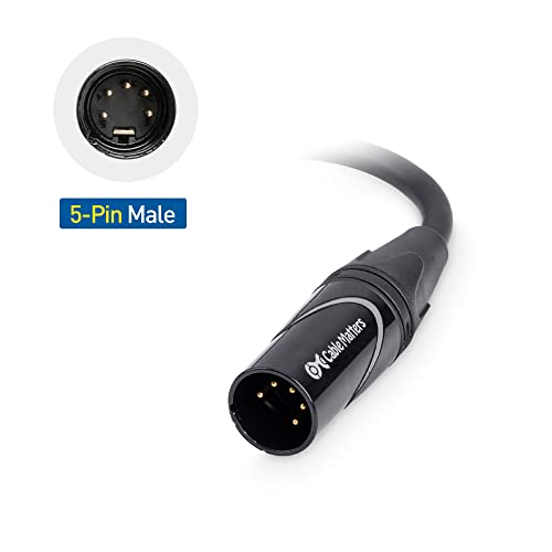 Кабела е на стойност 2 комплекта-5-за контакт на до 3-номера за контакт осветительному DMX кабел 6 инча (5-пинов конектор за 3-номера