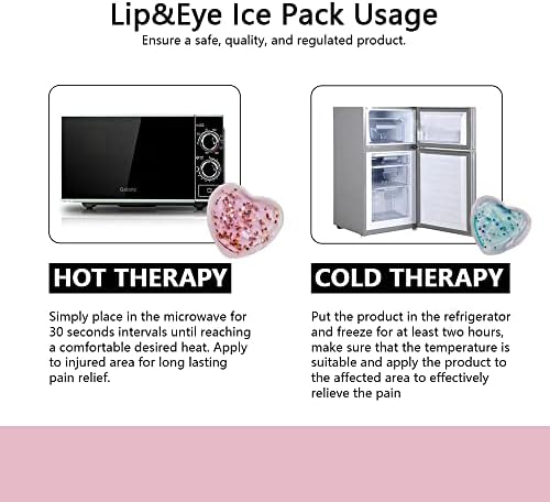За многократна употреба Гелевый пакет с лед за очите, Охлаждаща уплътнение за очите, Охлаждащи маска за очи Горещо ＆ Студено лечение