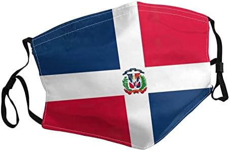 Флаг На Доминиканската Република Моющаяся Маска Унисекс, Кърпи За Лице За Възрастни, Многократна Употреба Покритие За Устата, Защита
