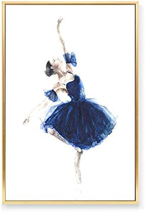 Балетната момиче Танци, украса за йога, на фона на стенни боядисване, декоративна живопис, балетные танцьори, Женски декор за спалня,