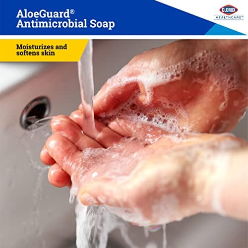 Противомикробно сапун Clorox Healthcare AloeGuard, бутилка обем 1 Галон | Противомикробно сапун за ръце за медицински работници