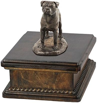 Bullmastiff, военен Мемориал, урна за Кучешки Праха, със Статуя на Куче, Ексклузивно, ArtDog