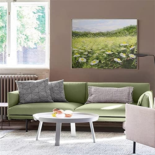 LIRUXUN Ръчно Рисувани Зелено Поле Пейзаж Маслени картини Офис Украса на Хола (Цвят: D, Размер: 70x100 см, Без рамка)