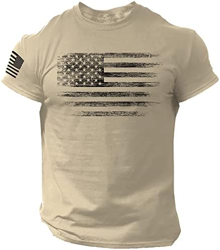 Мъжка Тениска с Потертым Флага на сащ В Стила на Джордан – САЩ