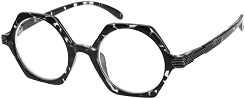 Eyekepper Реколта Дизайнерски очила за жени за четене - Ретро Очила за четене с Малки Лещи За Четене Мъже - Прозрачна Костенурка,