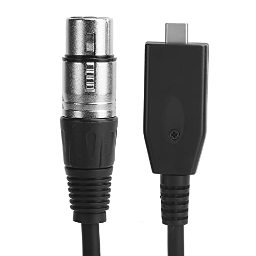 Кабел за микрофон HEIMP, Кабел за микрофон Type-C-XLR с клъстер конектор USB-Свързване на Интерфейсен Кабел с дължина 3 М, Щепсела