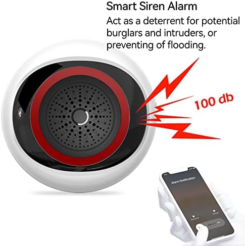 Интелигентна Сирена с стробоскопическими сигнали, е необходимо hub на Hristo Zigbee, Безжична аларма 100 db за домашна сигурност,
