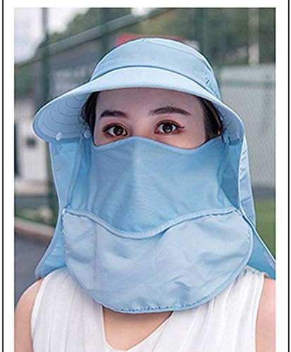 Открит UPF 50 + UV Защита От Слънцето Водоустойчива Дишаща Калъф с Капак за Лицето и Шията, Сгъваема Солнцезащитная Шапка за Мъжете/Жените