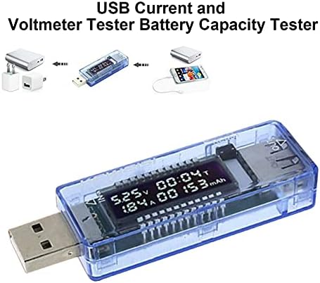 xiaolajiao USB Тестер електромера, USB Тестер Капацитет на Текущото Напрежение, USB Тестер за Измерване на Ток, Напрежение, Точен