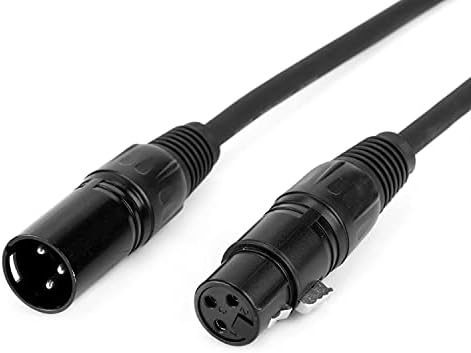 MFL. 10-крак Гъвкав DMX кабел 3-Пинов Сигнал XLR от мъжа към Жената Кабелен Тел за Сценичното осветление, DJ Светлини, 4 Опаковки