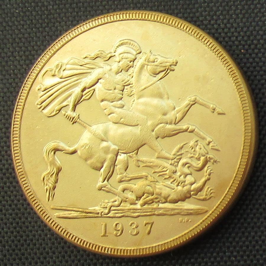 Британска Възпоменателна Монета на стойност 2 паунда на 1937 г., Копие от Чуждестранна Златни Възпоменателни монети