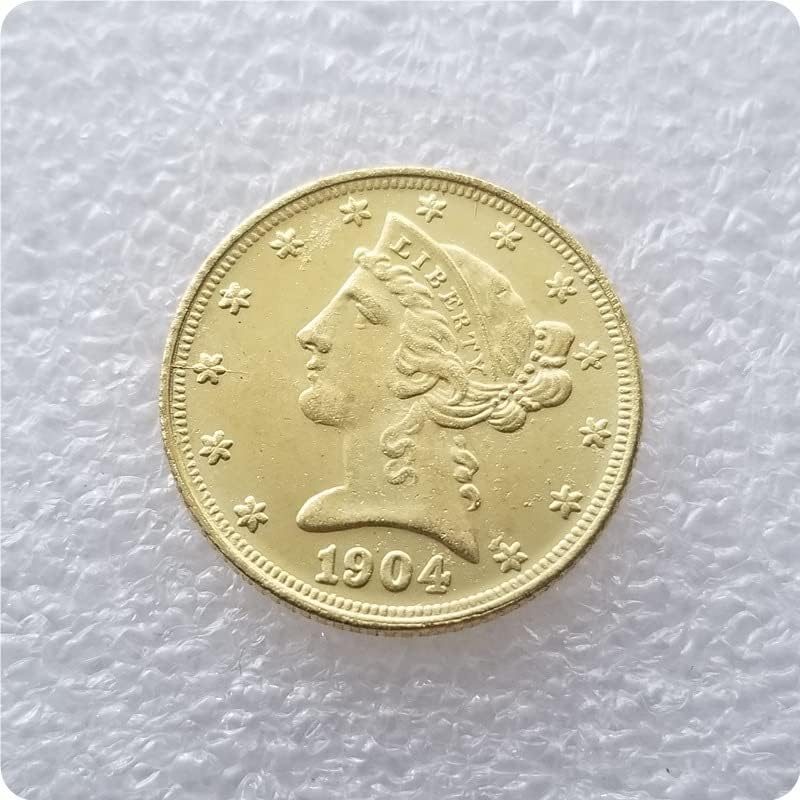 9-Годишната Американска Възпоменателна Монета с Диаметър Златни монети 21,5 Месингови Старинни Занаяти