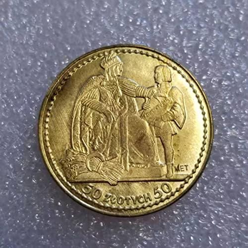 Антични Полска Сребърен Долар Монета 1925 Ръчно изработени Айде 1368