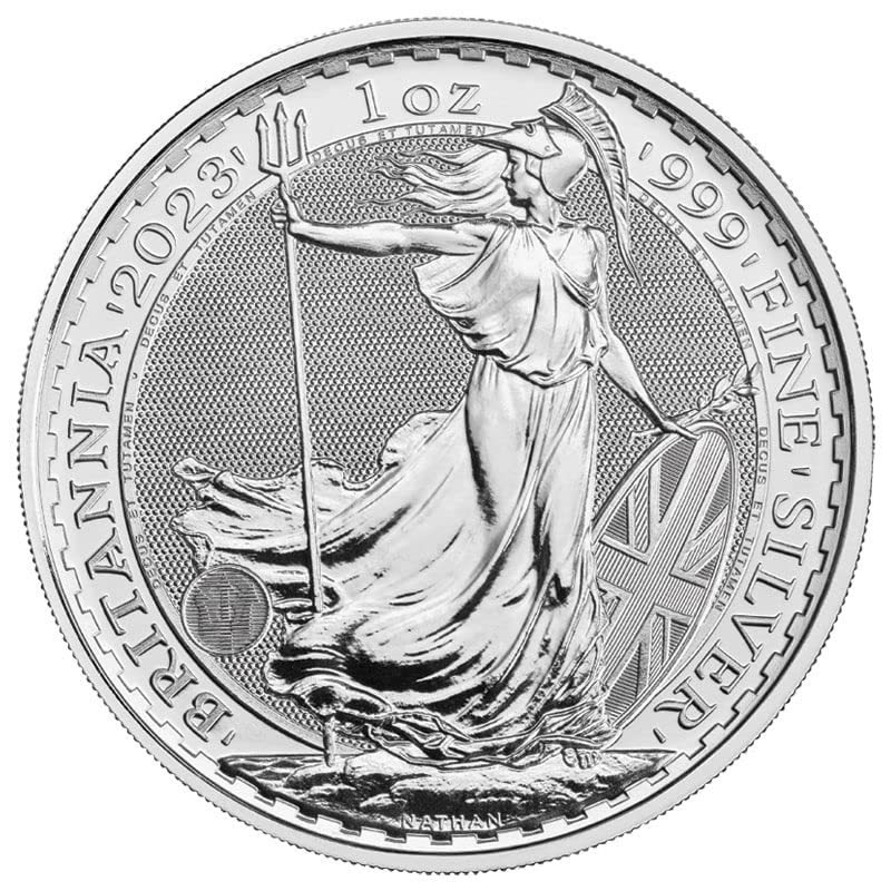 2023 Великобритания Крал Чарлз Британският 1 унция Сребро Британската лира, Без да се прибягва