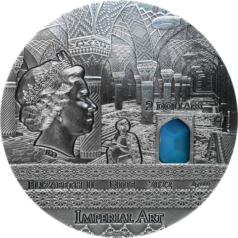 2022 DE Imperial Art PowerCoin Персия 2 Грама Сребърна монета 2 $ Ниуе 2022 2 Унции Антични гарнитури