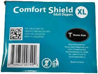 Памперси Comfort Shield за възрастни, защита от течове, Двойни Изравняващи ленти, индикатор за влажност, впитываемость 2,15 литра,