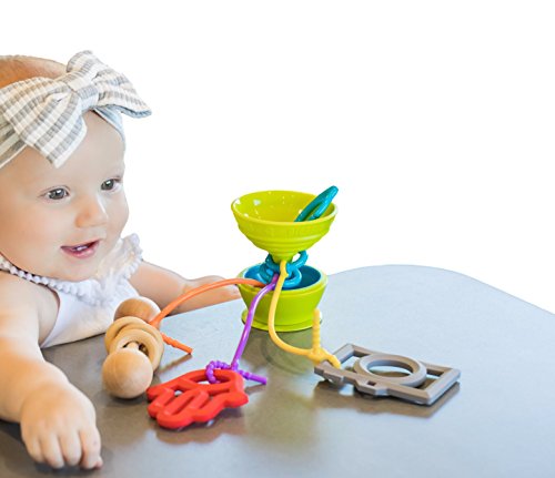 Държач за детски играчки на стульчике за хранене с вендузата | 3 за Закрепване на детски играчки, Предохраняющие Играчки от падане