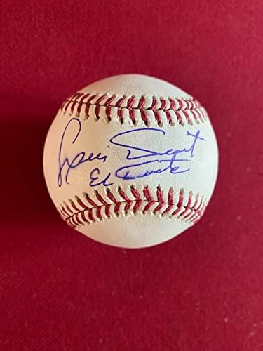Луис Тиант, Ел Тианте Ins, с автограф (JSA) Официален бейзбол (Ретро) - Бейзболни топки с автографи