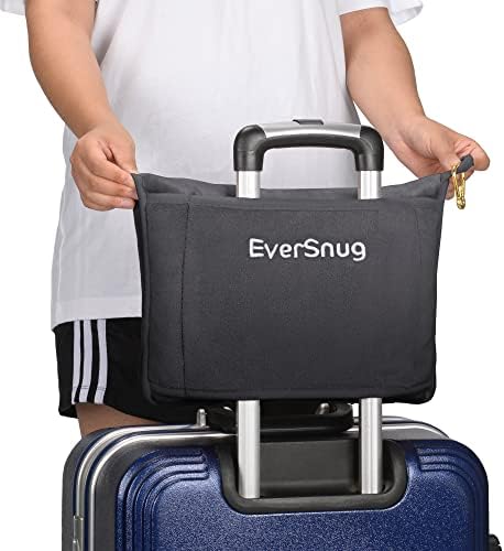 Комплект завивки и възглавници, EverSnug за пътуване – стоки от първа необходимост за пътуване в самолет, с Мека кожена чанта-Калъфка