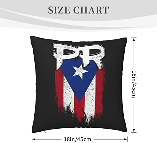 KADEUX Pr Флаг Пуерто Рико Калъфки за възглавници 18x18 См Калъфки За Възглавници Поставяне на Квадратна Калъфка За Възглавници