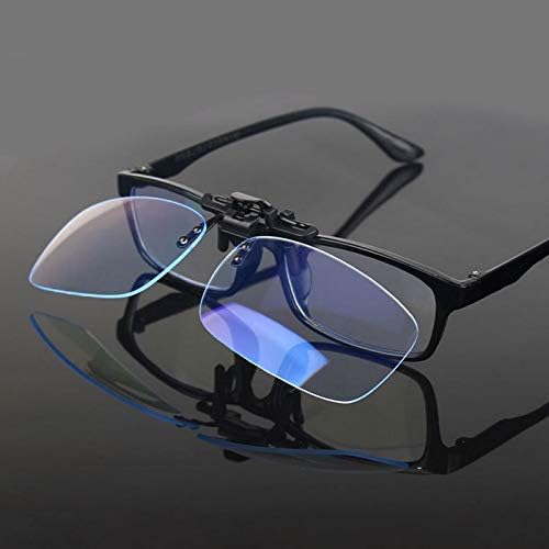 FRAZALA флип-надолу клипса на синьо-екранировка очила за рецепта Унисекс очила с защита от син на радиация за защита на очите (1