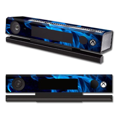 MightySkins Защитно Vinyl Стикер на кожата Калъф за Microsoft Xbox One Kinect амбалажна Стикер Skins Blue Flames