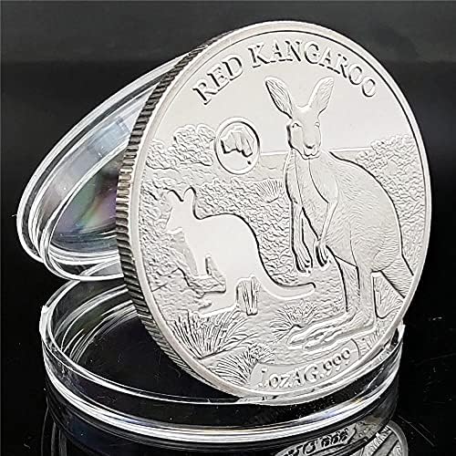 Австралийско Животно Възпоменателна Монета Коала, Кенгуру Крокодил, Змия Зимородок Сребърно Покритие Монета 2019 Британската Кралица