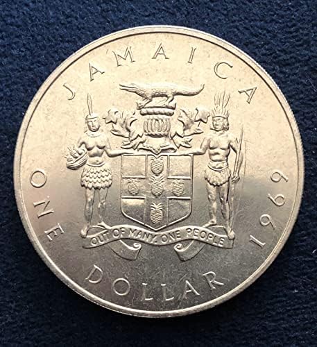 1969 Ямайски долар - Диамант, Без лечение - Първа национална гони
