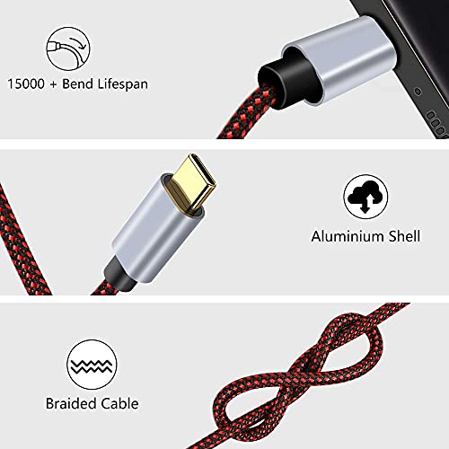 USB C-3,5 мм Аудио Aux Кабел 12 фута, Адаптер Type C-3,5 мм Стерео Кабел за слушалки Кола Samsung Galaxy S20 S21 Ultra, Note 20