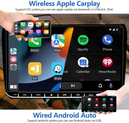 Android 11,0 Авто Радио Стерео с wi-fi Carplay 9-инчов Капацитивен Сензорен Екран на Android Автоматична GPS Навигация Bluetooth
