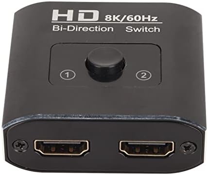 HDMI превключвател Двупосочни, Сплитер HDMI 1080P 8K, скорост от до 48 Gb/s, 2 x 1 или 1 x 2 HD Мултимедиен интерфейс, Преминете
