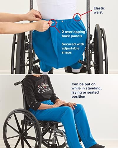 Дамски Адаптивни Габардиновые панталони за инвалидни колички с отворен гръб за по-възрастни Хора