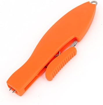 Риболовна риболов линия IIVVERR с Оранжева Пластмасова дръжка, Ножици За Изрязване на фуги, Нож (Línea de pesca Naranja Mango de