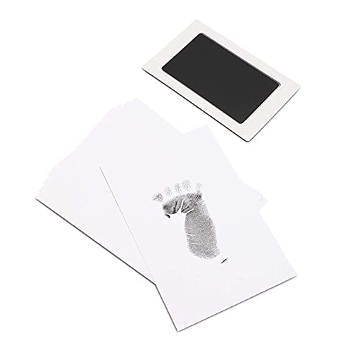 Черно и синьо Мастило тампони и карти, Комплект за отпечатъци от детски ръце и отпечатъци от краката (14 броя)