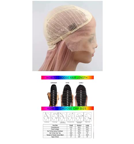 Lingaury Колекция от Синтетични Тъкани Предните Дантелен перуки за жени с дължина 26 инча, Плетени Перуки За Стайлинг на Коса, Топлоустойчиви,