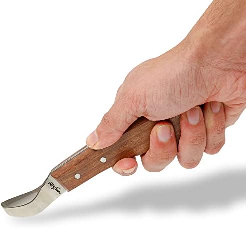 ТОЧНОСТ Канадски Нож За Копита С Петлевым Острие От Японска Неръждаема Стомана